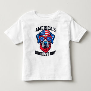 Amerikanska Hund Goodest Boy T Shirt