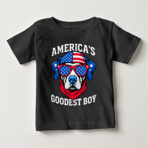 Amerikanska Hund Goodest Boy T Shirt