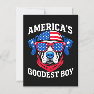Amerikanska Hund Goodest Boy Vykort
