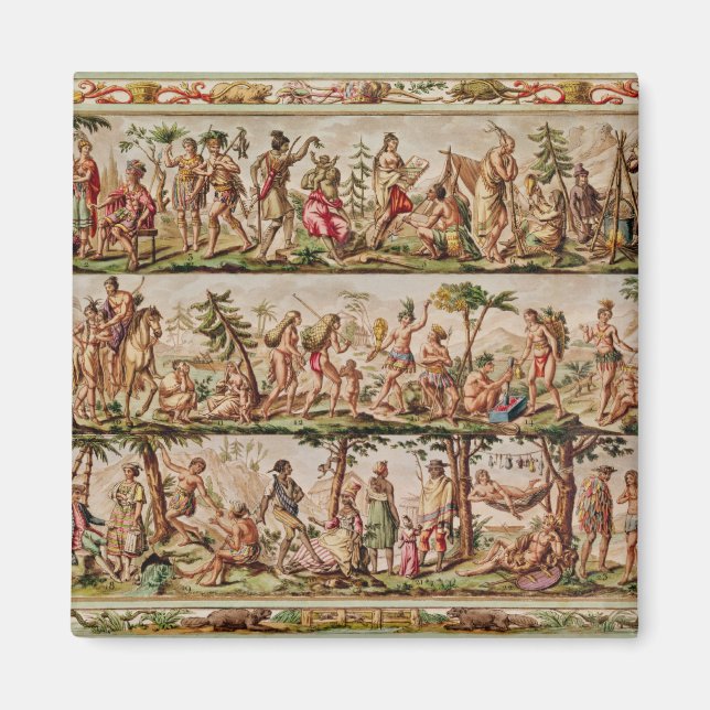 Amerikanska huvudfolk, 1798-99 magnet (Framsidan)