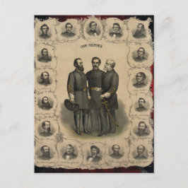 Amerikanska 🎖️⚔️ Inbördeskrigets Hjältar Spektaku Vykort