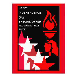 Amerikanska Independence day Fototryck