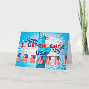 Amerikanska Independence day Kort