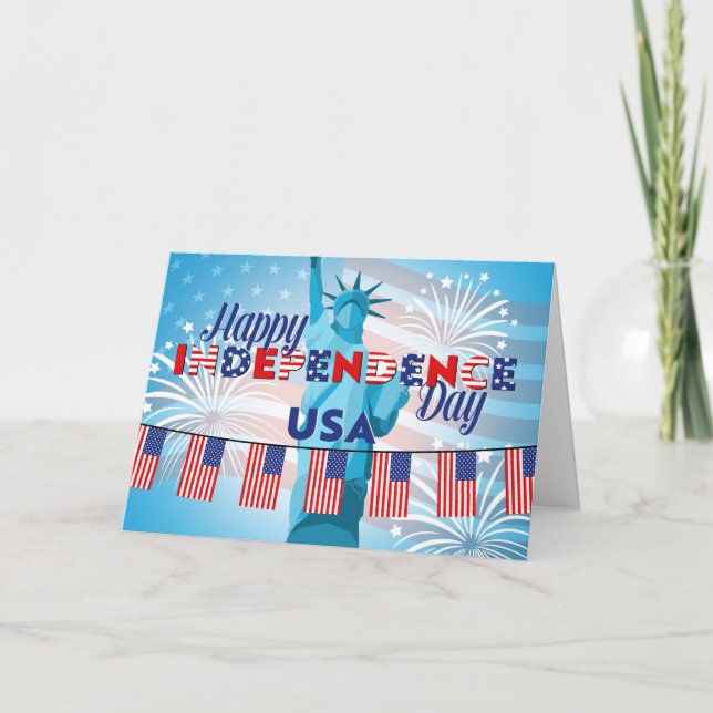 Amerikanska Independence day Kort (Framsida)