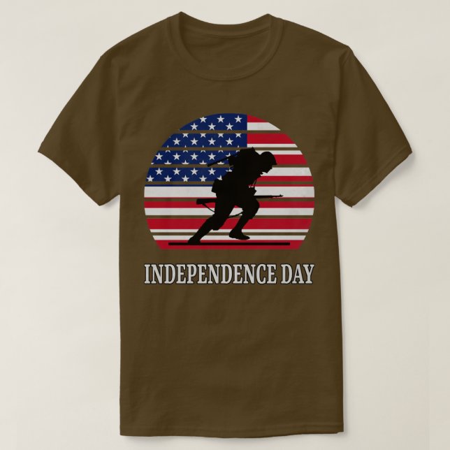 Amerikanska independence day t shirt (Design framsida)
