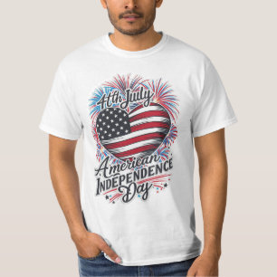 Amerikanska Independence day, toppdesign T Shirt