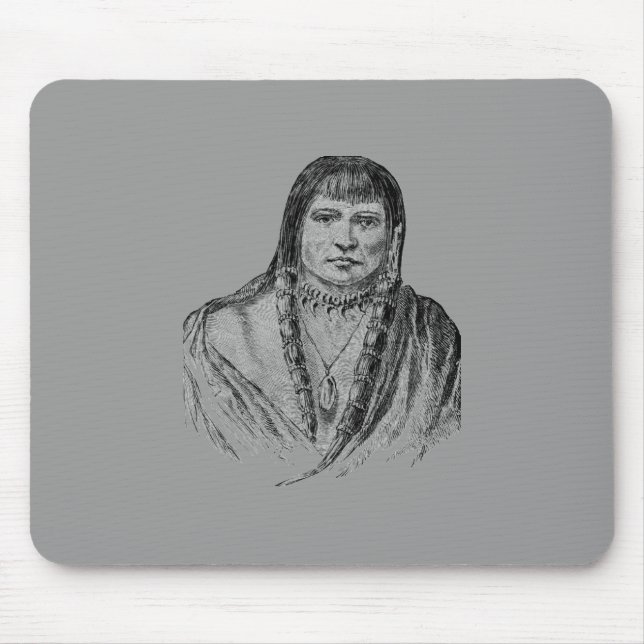 Amerikanska indians Mouse Pad Musmatta (Framsidan)