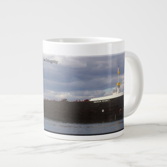 Amerikanska integritetsjumbo mugg jumbo mugg (Framsida höger)