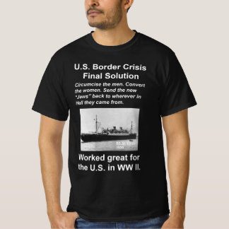 Amerikanska invandringsvit t shirt