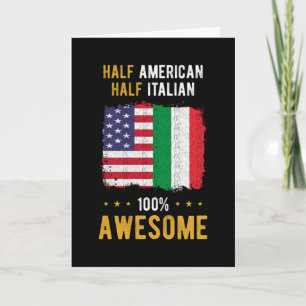 Amerikanska italienska Flagga Kort