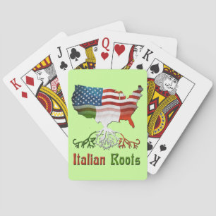 Amerikanska italienska rotuppspelningskort casinokort