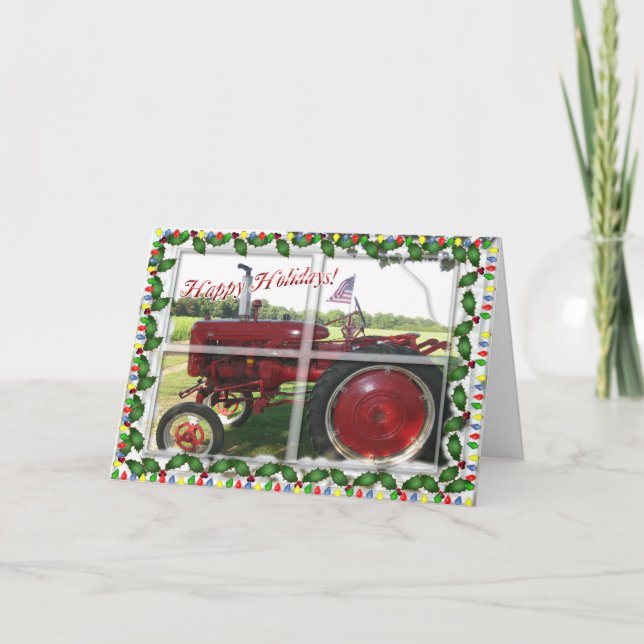 Amerikanska jordbrukarens jul helgkort (Framsida)