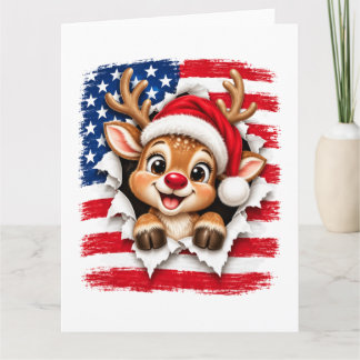 Amerikanska julrenar kort