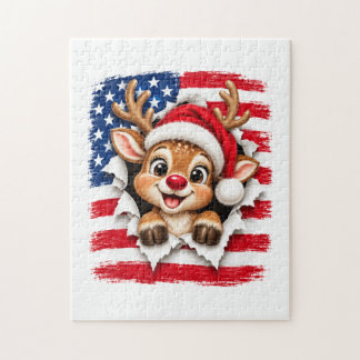 Amerikanska julrenar pussel