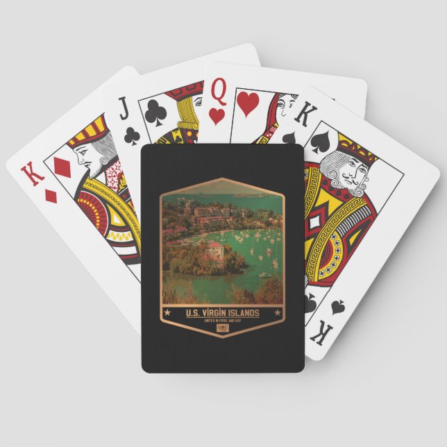 Amerikanska Jungfruöarna Casinokort (Baksidan)