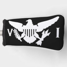 Amerikanska Jungfruöarna Flagga, Black & White