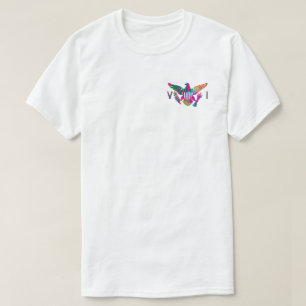 Amerikanska Jungfruöarna Flagga, Colorful Tropical T Shirt