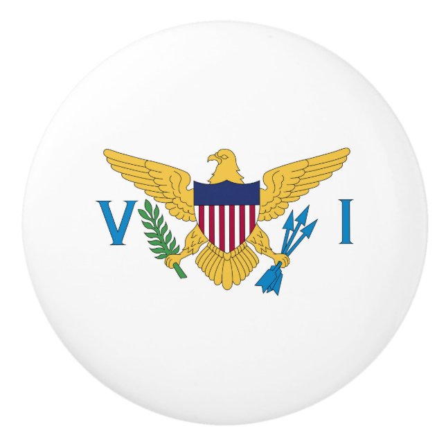 Amerikanska Jungfruöarna flagga Knopp (Framsidan)