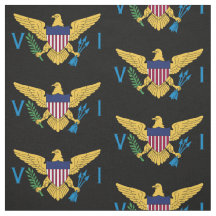 Amerikanska Jungfruöarna Flagga (Large) Black