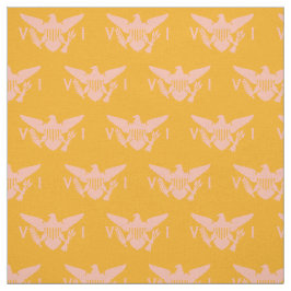 Amerikanska Jungfruöarna Flagga (liten) Orange och Tyg