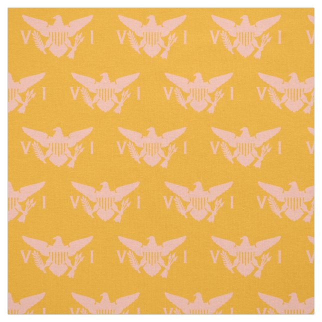 Amerikanska Jungfruöarna Flagga (liten) Orange och Tyg (Provkarta)