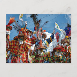 Amerikanska Jungfruöarna Flagga Mocko Jumbies USVI Vykort