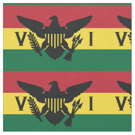 Amerikanska Jungfruöarna Flagga | Röd, Gult, Grönt Tyg