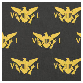 Amerikanska Jungfruöarna Flagga (Small Black & Gul Tyg