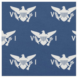 Amerikanska Jungfruöarna Flagga (Small Navy Blue & Tyg