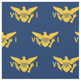 Amerikanska Jungfruöarna Flagga (Small Navy Blue & Tyg