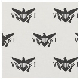 Amerikanska Jungfruöarna Flagga (Small White & Bla Tyg