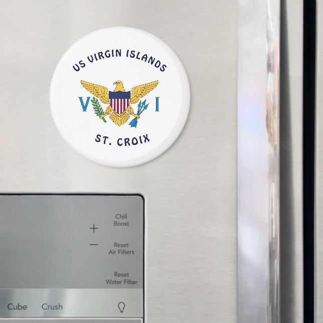 Amerikanska Jungfruöarna Flagga St. Croix Personal Magnet (In Situ (Fridge))