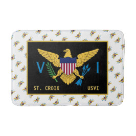 Amerikanska Jungfruöarna Flagga St. Croix USVI Badrumsmatta