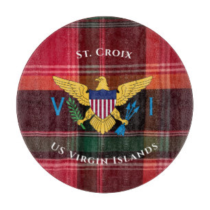 Amerikanska Jungfruöarna Flagga St. Croix USVI Mad
