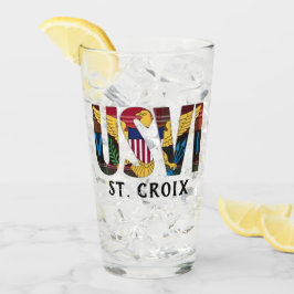 Amerikanska Jungfruöarna Flagga St. Croix USVI Mad Glaskopp