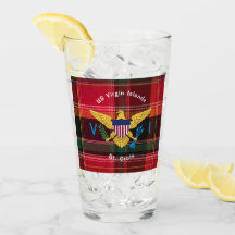 Amerikanska Jungfruöarna Flagga St. Croix USVI Mad