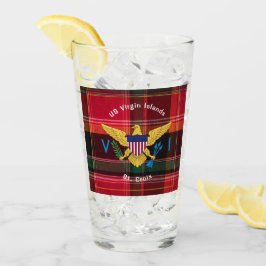 Amerikanska Jungfruöarna Flagga St. Croix USVI Mad Glaskopp