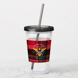 Amerikanska Jungfruöarna Flagga St. Croix USVI Mad Take Away Mugg