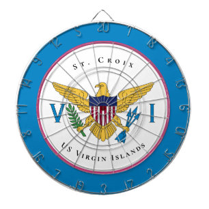 Amerikanska Jungfruöarna Flagga St. Croix USVI Per Darttavla