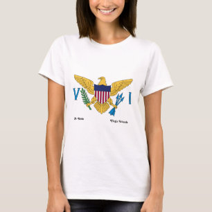 Amerikanska Jungfruöarna Flagga St. Croix USVI T Shirt