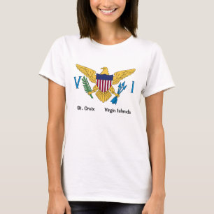 Amerikanska Jungfruöarna Flagga St. Croix USVI Tr T Shirt