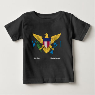 Amerikanska Jungfruöarna Flagga St. Croix USVI Tro T Shirt