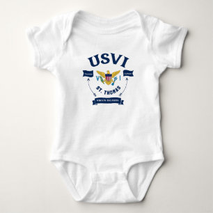 Amerikanska Jungfruöarna Flagga St. Thomas USVI T Shirt