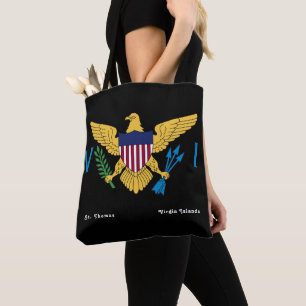 Amerikanska Jungfruöarna Flagga St. Thomas USVI T Tygkasse