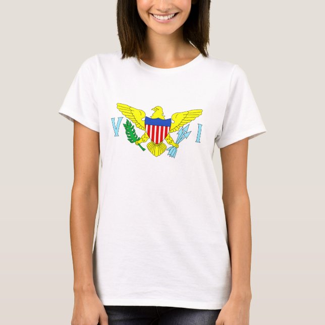 Amerikanska Jungfruöarna Flagga Tröja (Framsida)