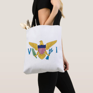 Amerikanska Jungfruöarna flagga Tygkasse