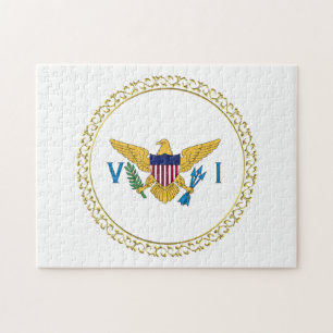 Amerikanska Jungfruöarna Flagga USVI Pussel