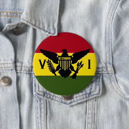 Amerikanska Jungfruöarna Flagga - VI STRONG Knapp