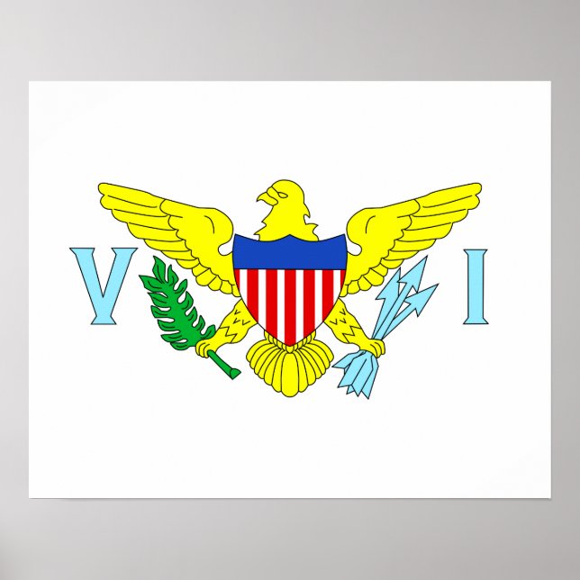 Amerikanska Jungfruöarna Poster (Framsidan)