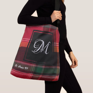 Amerikanska Jungfruöarna St. Croix Madras Monogram Axelväska